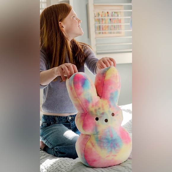 NWT Colorful Tie-Dye PEEP Bunny Plush - Picture 4 of 5